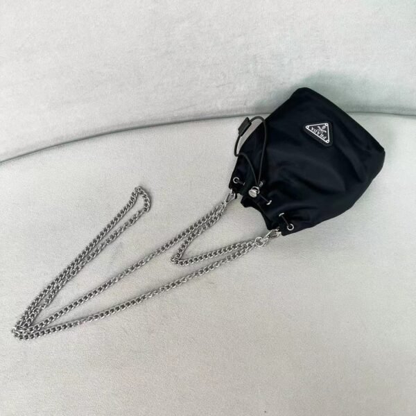 PRADA Mini Drawstring Bucket Bag