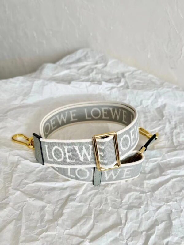 LOEWE Anagram Strap in jacquard and calfskin