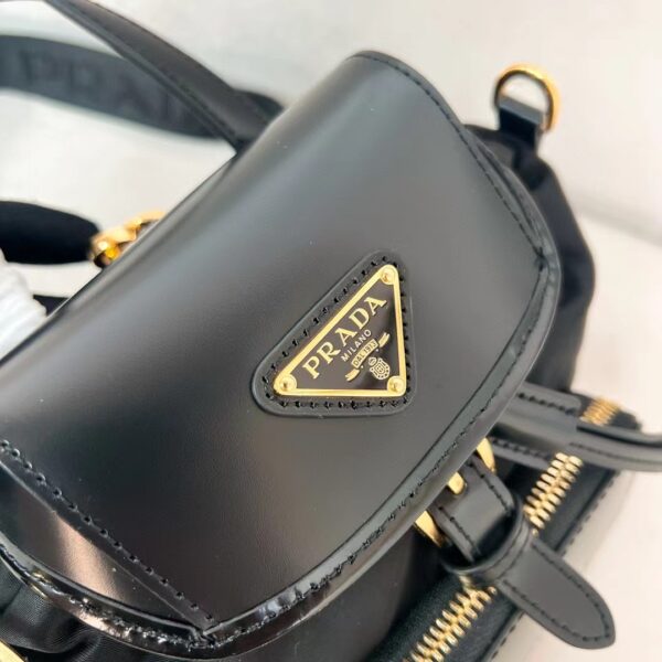 PRADA Re-Nylon and Brushed Leather Bag 1BZ075