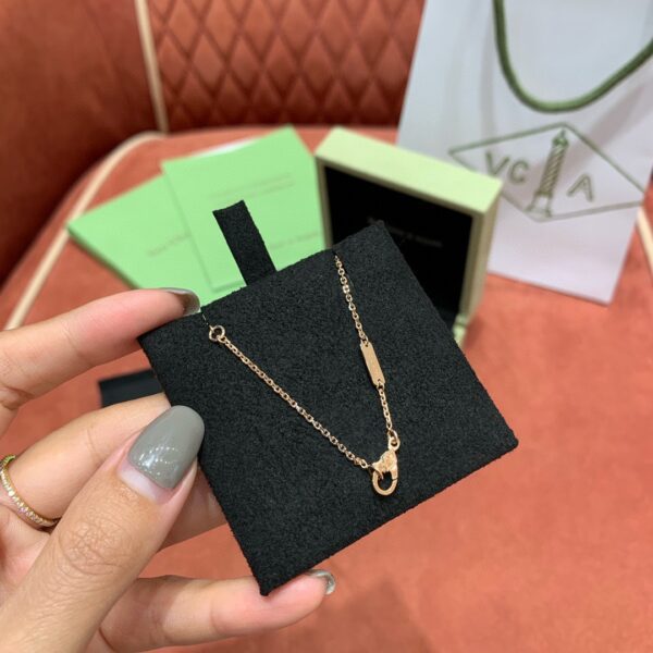 Van Cleef & Arpels Rhodonite Alhambra Pendant Necklace