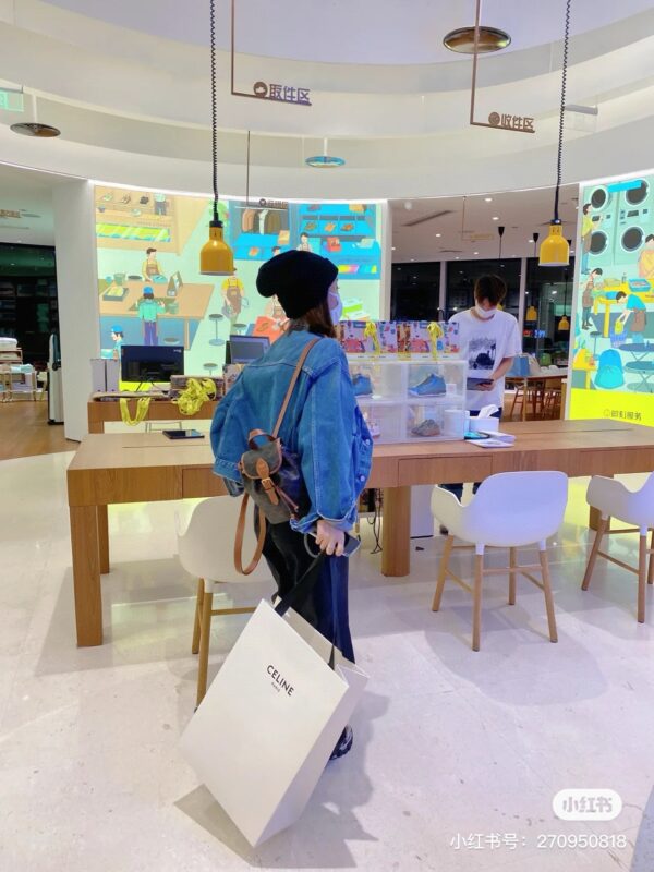 CELINE FOLCO Triomphe Canvas Mini Backpack