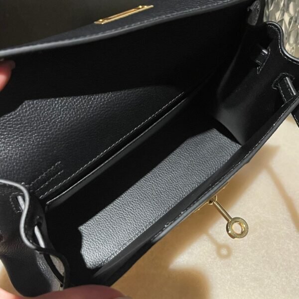 HERMES Kelly Danse Color89 Evercolor leather