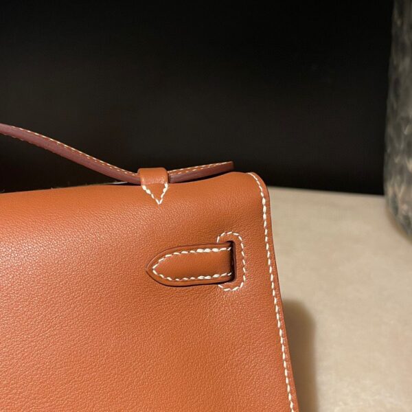 HERMES Kelly Pochette Color37 Swift leather