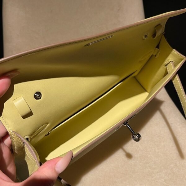 HERMES Kelly Elan Color:1Z Mysore leather