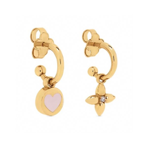 LV ICONIC Pink Heart Earrings