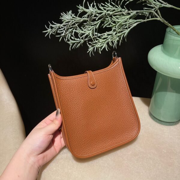 HERMES Mini Evelyne Color37 Clemence leather