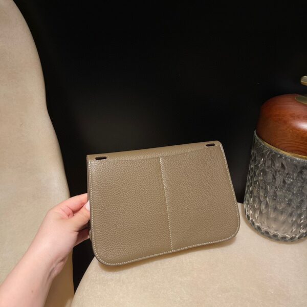 HERMES Halzan 25 Color18 Clemence leather