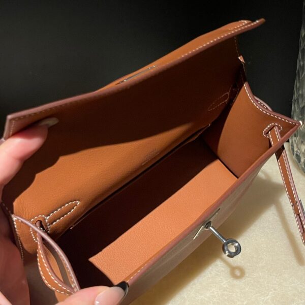 HERMES Kelly Pochette Color37 Swift leather