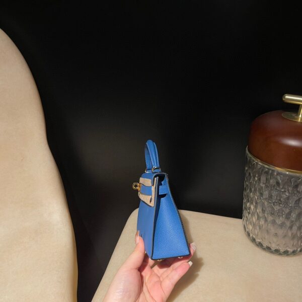 HERMES Mini Kelly 2 Color:7Q Epsom leather