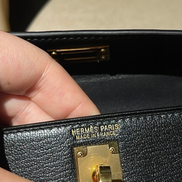 HERMES Mini Kelly 2 Color89 Mysore leather