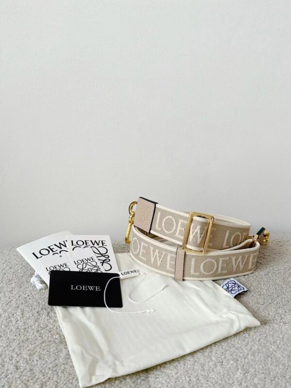 LOEWE Anagram Strap in jacquard and calfskin