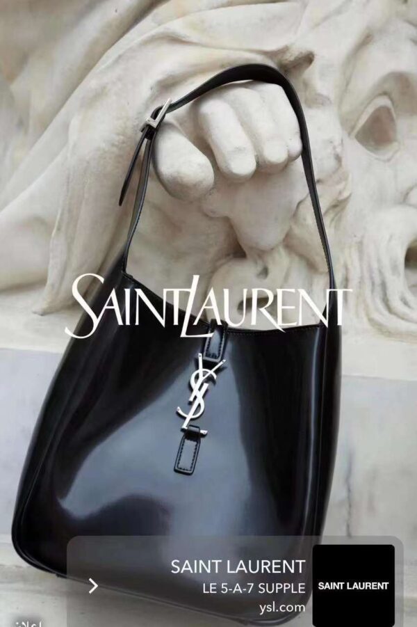 YSL LE 5 À 7 Hobo Bag in Patent Leather