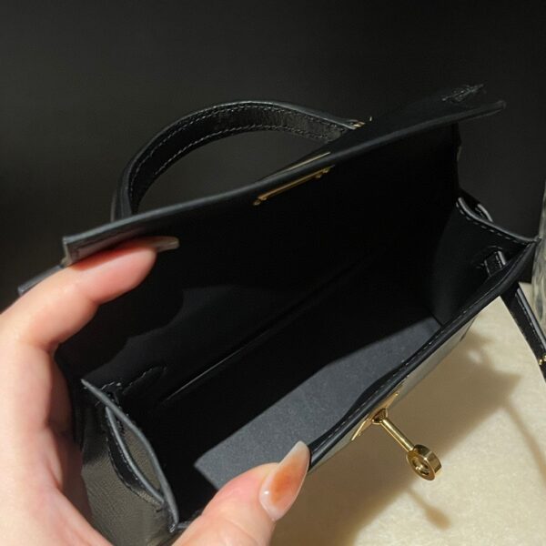 HERMES Mini Kelly 2 Color89 Mysore leather