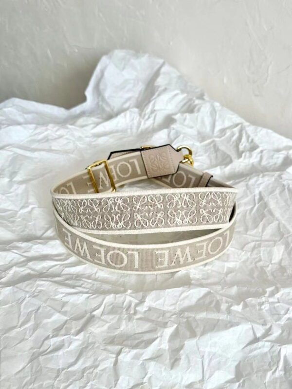 LOEWE Anagram Strap in jacquard and calfskin