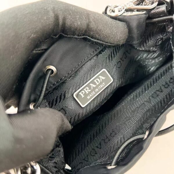 PRADA Mini Drawstring Bucket Bag
