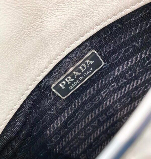 PRADA Cleo Brushed Leather Mini Shoulder Bag with Flap