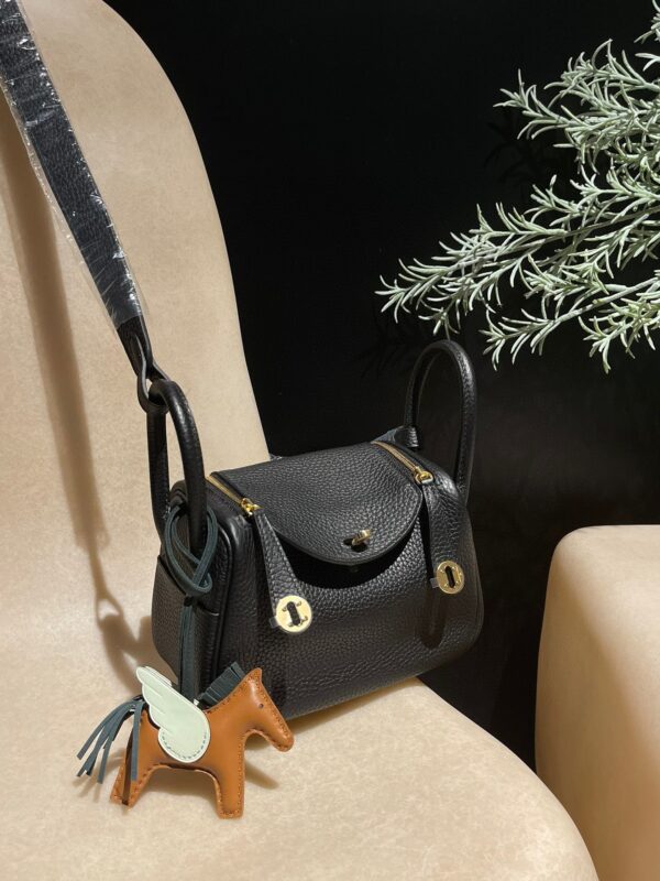 HERMES Mini Lindy Color89 Clemence leather