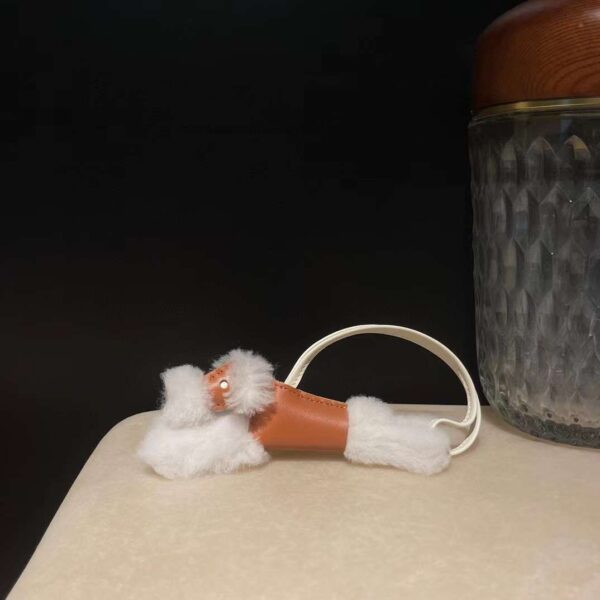 Hermes Budy puppy pendant