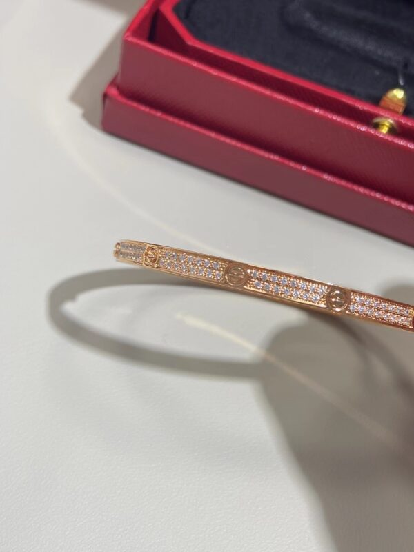 Cartier bracelet LOVE diamond-laden