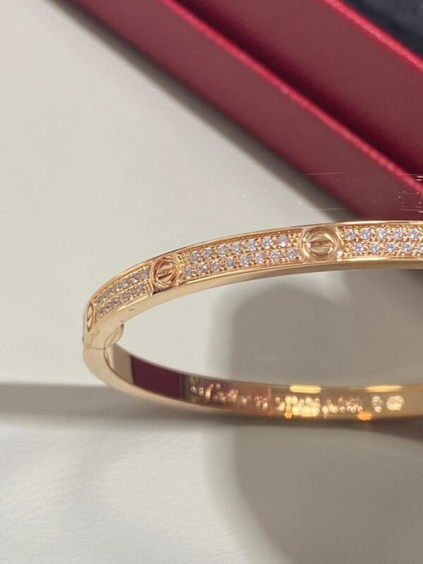 Cartier bracelet LOVE diamond-laden