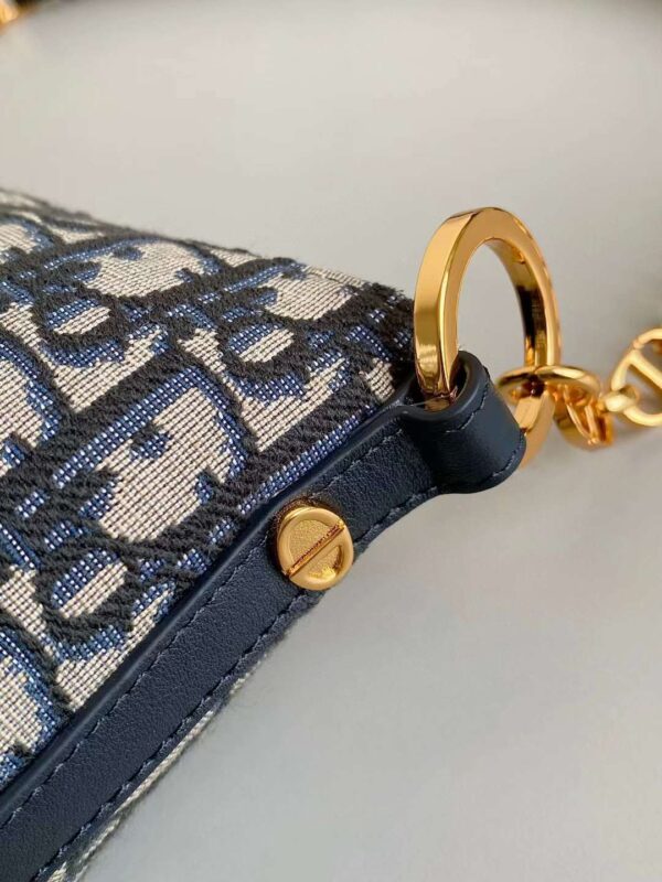 DIOR star blue canvas bag