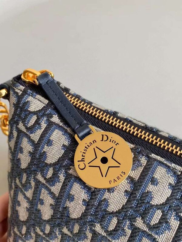 DIOR star blue canvas bag