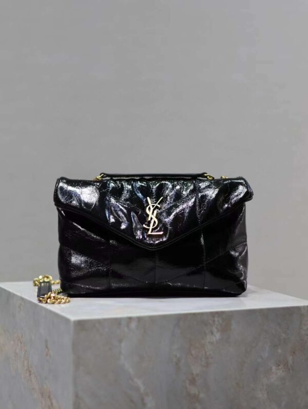 YSL Loulou Puffer mini Double chain bag
