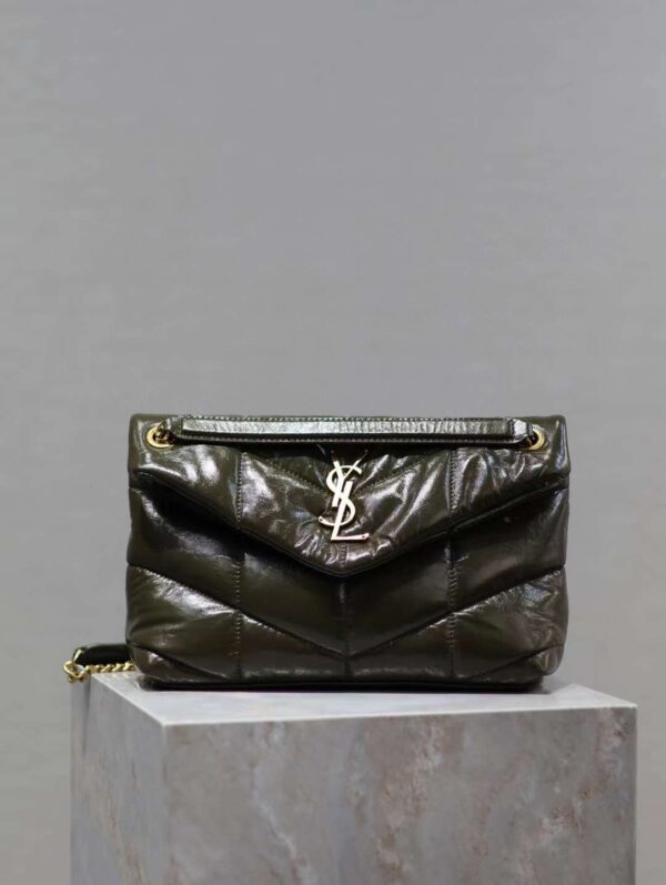YSL Loulou Puffer  Double chain bag