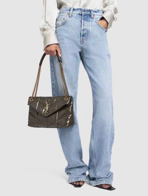 YSL Loulou Puffer  Double chain bag