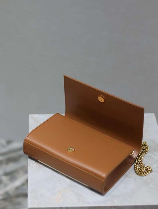 YSL KATE small canvas and plant-tanned leather handbag