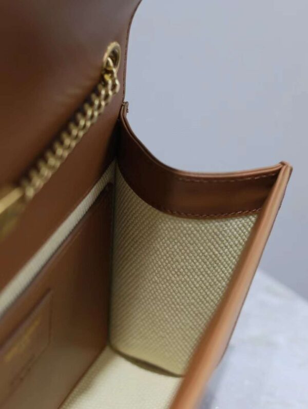 YSL KATE small canvas and plant-tanned leather handbag