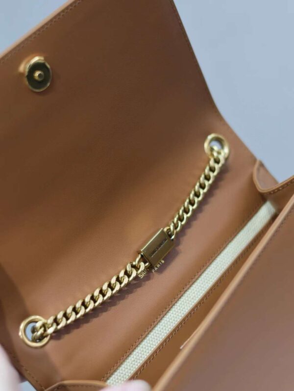 YSL KATE small canvas and plant-tanned leather handbag