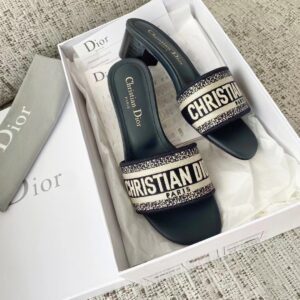 DIOR DWAY Embroidered slippers