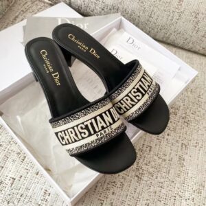 DIOR DWAY Embroidered slippers