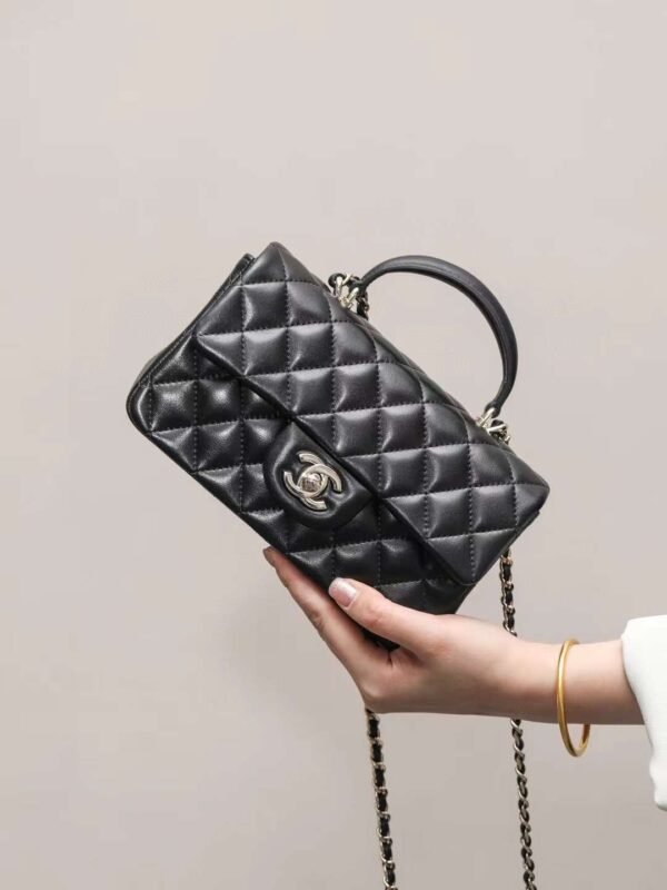 CHANEL CF handle wrist bag
