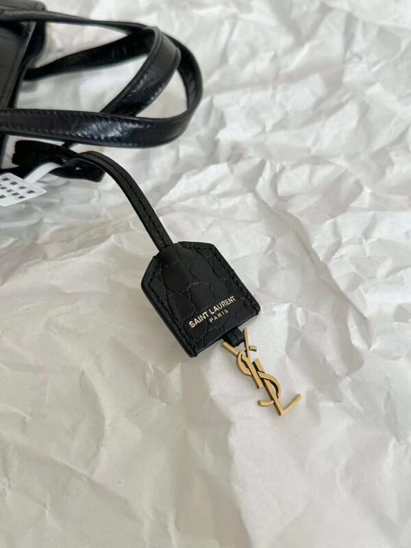 YSL mini  Crocodile print tote bag