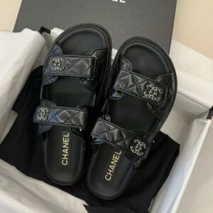 CHANEL 24P Velcro slippers