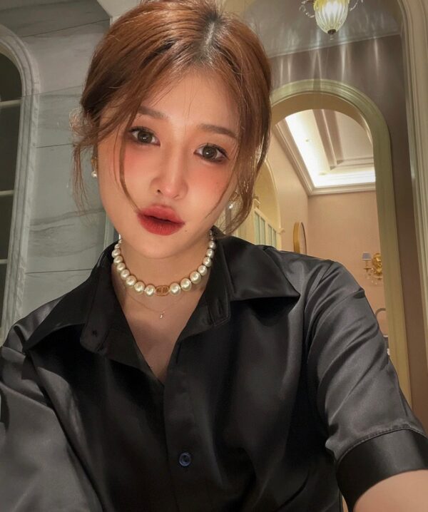 DIOR CD Choker pearl necklace