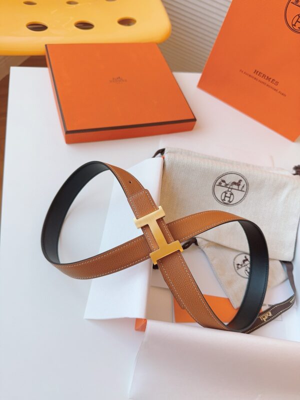 HERMES  EPSOM 24mm  Calfskin double-sided belt