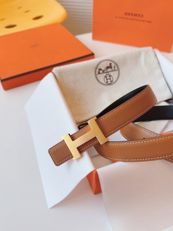 HERMES  EPSOM 24mm  Calfskin double-sided belt