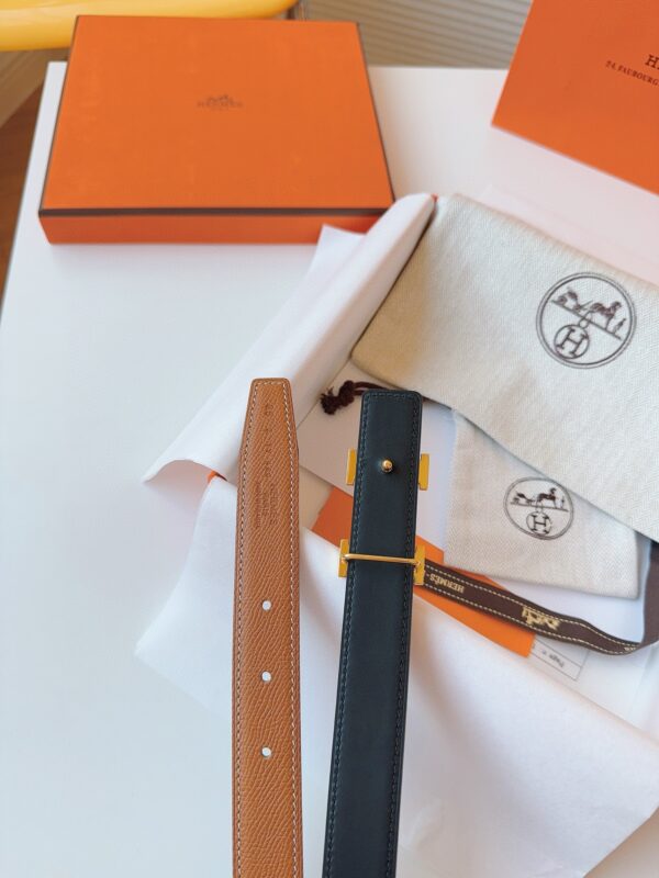 HERMES  EPSOM 24mm  Calfskin double-sided belt