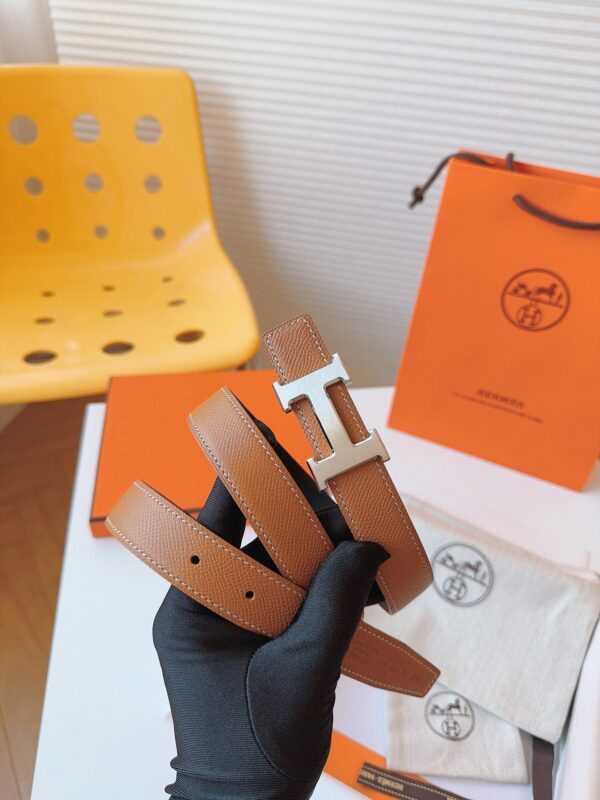 HERMES EPSOM 24mm Calfskin double-sided belt