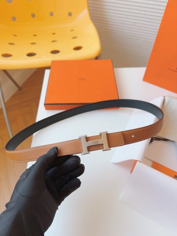 HERMES EPSOM 24mm Calfskin double-sided belt