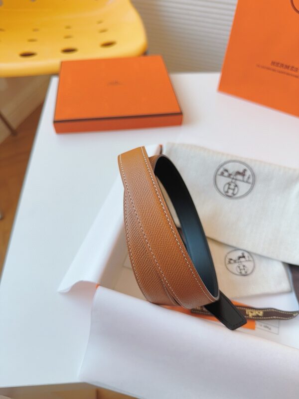 HERMES EPSOM 24mm Calfskin double-sided belt