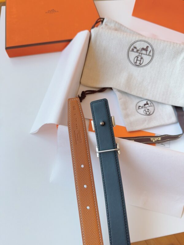 HERMES EPSOM 24mm Calfskin double-sided belt