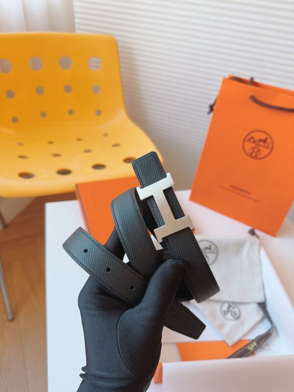 HERMES EPSOM 24mm Calfskin double-sided belt