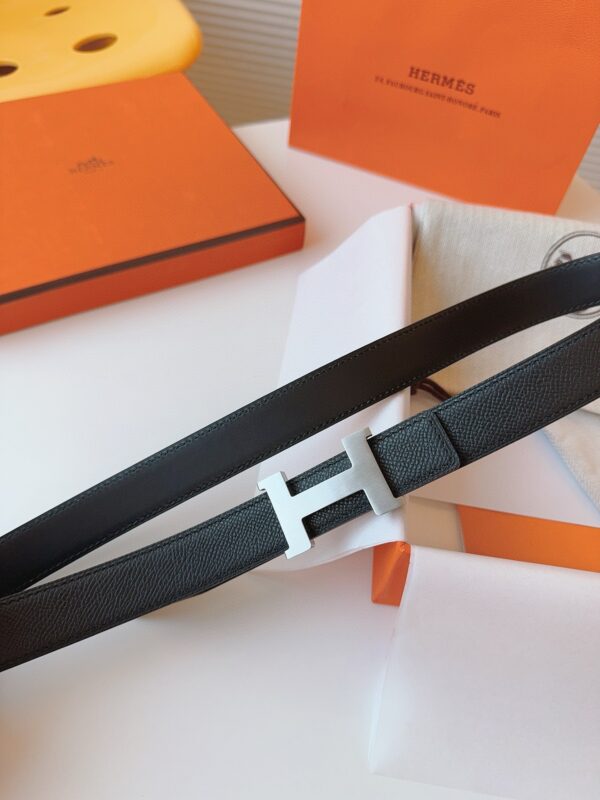 HERMES EPSOM 24mm Calfskin double-sided belt
