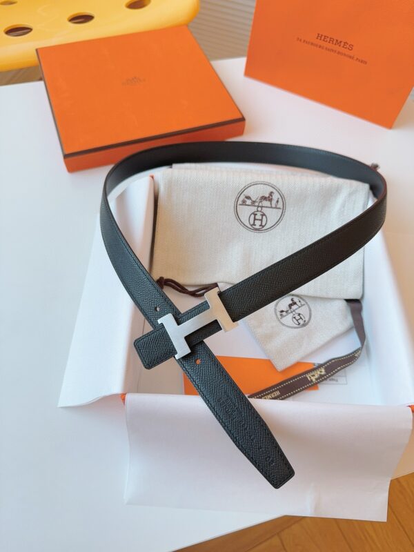 HERMES EPSOM 24mm Calfskin double-sided belt