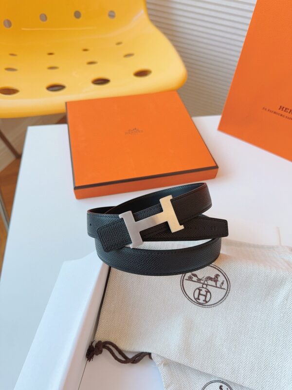 HERMES EPSOM 24mm Calfskin double-sided belt