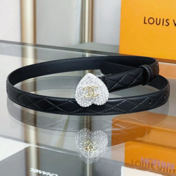 CHANEL LOGO Love diamond belt 20mm